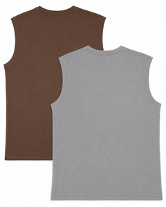 เสื้อกล้ามผู้ชายแบบถัก ผ้าฝ้าย ระบายอากาศดี สีพื้น ทรงหลวม ใส่สบาย สำหรับฤดูร้อน ปี 2026 - Product Image 4