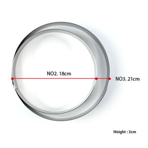Round Mousse Ring Stainless Steel 3 Size Options 15cm 18cm 21cm Height 3cm Rice <b>Cake</b> Sponge <b>Cake</b> <b>Mold</b> Korea Made - Product Image 6