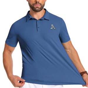 Nouveaux modèles de polos pour hommes, respirants, avec logo personnalisé, taille et couleur au choix, en vente en ligne - Product Image 4