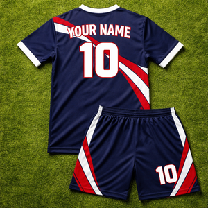 ผู้ผลิตชุดเบสบอลแบบกำหนดเอง OEM ผ้าโพลีเอสเตอร์ 100% ระบายอากาศ แห้งเร็ว ด้านหน้าสั้น แบบเรียบ พร้อมสกรีนชื่อผู้เล่น - Product Image 2