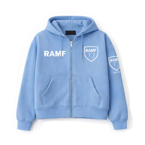 Sweat à capuche d'hiver personnalisé avec impression numérique, logo en strass, coupe ample, épais, délavé, zippé, 600 g/m², 100 % coton, unisexe - Product Image 1