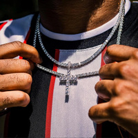 Collier chaîne tennis cubaine personnalisé en argent sterling plaqué argent, 3mm 4mm 5mm 6mm, unisexe, style Hip Hop, bijoux Moissanite, cadeaux