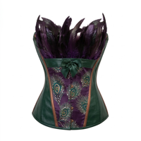 Corset personnalisé respirant pour femme avec fermeture à boutons sur le devant et sequins, ajustement réglable, en tissu polaire pour le remodelage de la taille
