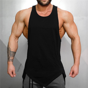 High Quality Wholesale Mens Tank <b>Tops</b> Custom Logo Gym Wear Sleeveless Breathable Cotton Fitness OEM ODM Factory Supply - Product Image 3