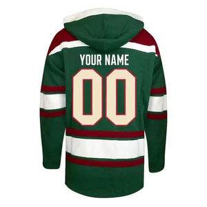 ชุดฮู้ดดี้ฮอกกี้น้ำแข็งลำลองสำหรับผู้ชาย คุณภาพสูง พิมพ์ลายแบบ Sublimation พร้อมชื่อทีมและดีไซน์แบบกำหนดเอง - Product Image 3