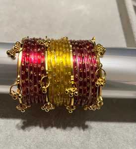 กำไลข้อมือเงินชุบมุกแบบแคชเมียร์ งานฝีมือระดับมืออาชีพ ดีไซน์ใหม่ล่าสุด ชุดกำไลชูรียัน สไตล์อินเดียสุดอินเทรนด์สำหรับงานแต่งงาน - Product Image 5