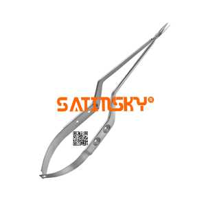 Micro-ciseaux VANNAS 18,5 CM Instruments de microchirurgie manuels en acier inoxydable AISI 420 certifiés CE Classe III Garantie de 3 ans - Product Image 5