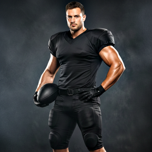 Conjunto de Uniforme de Fútbol Americano de Moda en Color Negro, Calidad Premium, Ropa Deportiva Transpirable a Precio de Mayoreo - Product Image 2