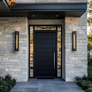 Porte d'entrée moderne en acier inoxydable GS pour l'entrée principale résidentielle - Product Image 5