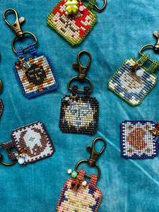 Handmade Beaded Seashell Keychain Cute Woven White Pearl Pendant <b>Bag</b> Charm - Product Image 6
