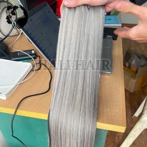 Suministro al por mayor 100% cabello humano virgen de trama recta vietnamita cutícula completa Color Natural Super doble accesorio de cinta dibujada - Product Image 6