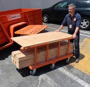 Heavy Duty Steel 2 Tier Platform <b>Cart</b> 1220x760mm Deck 500kg Load Vietnam Manufacturer ISO Sedex Certified OEM ODM Export Sale - Product Image 1