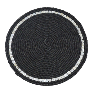 Nouveauté 2026 – Sets de table et sous-plats ronds écologiques au design perles, diamètre 400 mm, pour décoration intérieure, vaisselle de fête et mariage - Product Image 4