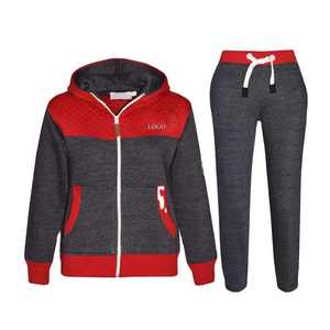Conjunto Deportivo de Invierno de Lujo para Niños, Chaqueta con Capucha y Cierre, Pantalones con Cordón, Dos Piezas, Color Negro y Amarillo Sólido, Unisex - Product Image 5