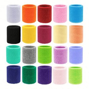 Bandeaux de poignet sportifs personnalisés, respirants, anti-transpiration, pour le tennis, le basketball, la course à pied, la gym et l'entraînement - Product Image 2