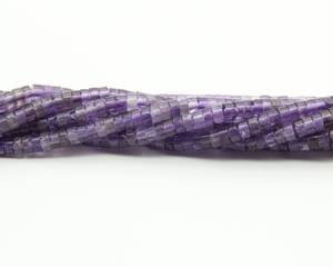 Natural Amethyst Smooth Heishi Tyre Rondelle Beads 2-4MM <b>Wheel</b> Cut Loose Amethyst Gemstone Beads For Jewelry Making Wholesale - Product Image 4