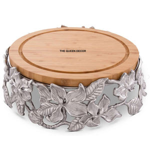 Bandeja Decorativa Premium con Asas de Rama Dorada para Decoración del Hogar y de la Mesa, Bandeja de Servicio de Aluminio con Asa de Arrecife de Coral - Product Image 5