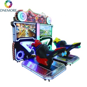 Machine de jeu d'arcade simulateur de course <span class=keywords><strong>Moto</strong></span> GP à monnayeur, en promotion, garantie 1 an, construction en plastique, prise en charge de l'anglais - Product Image 3