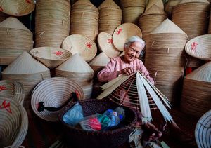 Vietnamese Traditional Conical <b>Hat</b> OEM Size Pattern Conical <b>Hat</b> for Event Outdoor Travel Souvenir Gift - Product Image 6