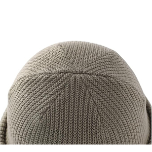 White Knit Beanie Hat Ribbed <b>Winter</b> <b>Cap</b> Unisex Soft Warm Stretch Plain Skull <b>Cap</b> Custom Logo OEM Supplier - Product Image 5