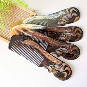 Peine de Cuerno de Búfalo y Buey Hecho a Mano de la MEJOR CALIDAD, Pulido, Tamaño Personalizado, Natural, Feng Shui, Religioso - Product Image 6