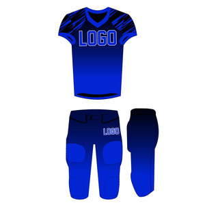 Uniformes de football américain pour hommes de qualité supérieure, designs personnalisés, impression numérique, ensemble d'uniformes d'équipe, logo brodé, 100% polyester - Product Image 4