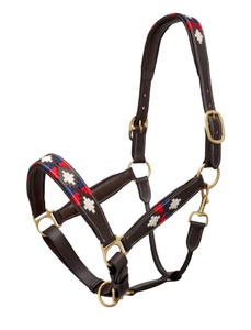 Argentina Leather Polo <b>Halter</b> Strong and Adjustable Leather & Nylon Horse <b>Halter</b> Durable and Seasonalt Horse Tack Custom Designs - Product Image 5