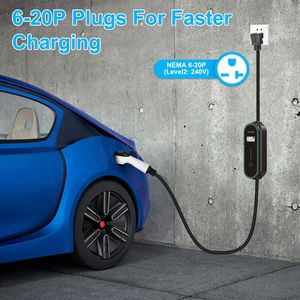 Station de recharge portable pour véhicules électriques de niveau 2, prise NEMA 6-20P avec sac de transport, compatible avec les véhicules électriques hybrides J1772 - Product Image 5