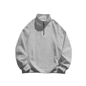 Sweat-shirts pour hommes personnalisés à bas prix, unis, col rond, blancs, 100% coton, doublés en molleton, écologiques - Product Image 4