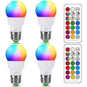 Lampadina LED Intelligente 40W con Cambio Colore, 450LM RGBW, Luce Bianca Calda 2700K, 5W, Attacco E26 con 12 Scelte di Colore - Product Image 1