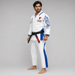 Uniforme de karaté de qualité supérieure avec tissu doux, coutures robustes et excellente liberté de mouvement. Uniformes de karaté à séchage rapide. - Product Image 4