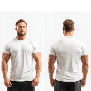 Workout Fitness Tee Shirts <b>Men</b> Short Sleeve Gym Trainer T Shirt <b>Mens</b> Lightweight Quick Dry Bodybuilder T Shirts <b>Men's</b> - Product Image 1