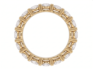 Anillo de Compromiso de Diamantes con Corte Brillante Redondo, Joyería Fina Clásica - Product Image 3