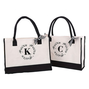 Luxury Women's Tote <b>Bag</b> High Quality Foldable Jute Linen <b>Canvas</b> Eco-Friendly with Custom Printed Logo Fashionable Accessory - Product Image 1