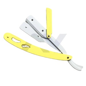 Professional Gold Silver Stainless Steel Barber <b>Razor</b> with <b>Single</b> Replaceable <b>Blade</b> Private Label Men's Shaving <b>Razor</b> OEM Factor - Product Image 1
