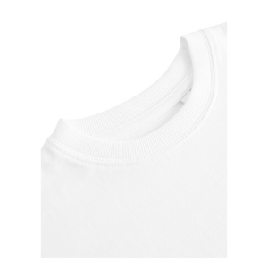 T-shirt blanc à col rond et manches courtes pour homme, 100 % coton, coupe classique, couleur unie, tricot jersey, décontracté - Product Image 5