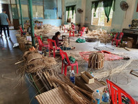 Chariot de courses en rotin au meilleur prix de gros, jouets artisanaux, organiseurs pour filles et garçons, fabriqué au Vietnam