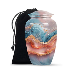 Urna Funeraria para Adultos, Diseño Moderno Americano, Hecha a Mano, Hermosa Urna Conmemorativa para Entierro - Product Image 1