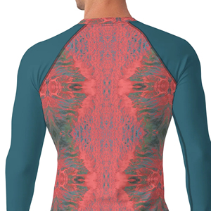 Camiseta de Protección Solar Personalizada con Diseños Sublimados, Transpirable, de Secado Rápido, 100% Poliéster y Spandex, para Logotipo Personalizado, Alta Calidad - Product Image 5