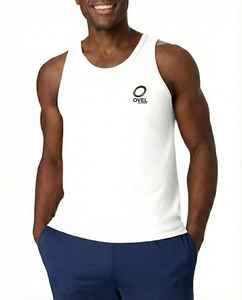 Débardeur sans manches pour hommes, col rond |   Mélange doux de polyester et de coton |   Vêtements décontractés et sportifs d'été - Product Image 1