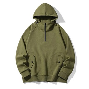 Best Quality Custom Quarter Zip-Up Hoodies 100% Cotton Breathable Windproof Waterproof Digital Printing Oversized Winter Unisex - Product Image 5