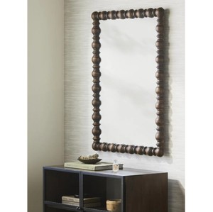 Turned Wood <b>Frame</b> Wall <b>Mirror</b> – Rustic Handcrafted Wooden Decorative <b>Mirror</b> for Living Room & Home Decor - Product Image 4