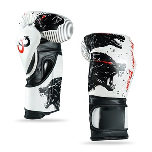 OEM Custom Design Premium Leather Boxing <b>Gloves</b> 15oz for Boxing Training with Adjustable Wrist Padding - Product Image 2