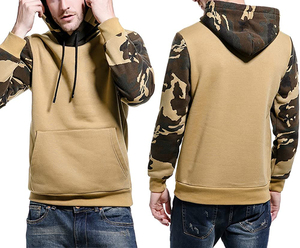Sudadera con capucha de forro polar para hombre, con bloques de color, estampado digital, a cuadros, de contraste de color, de manga larga, tipo jersey, al por mayor - Product Image 6