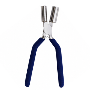 Pince à sertir bleue de qualité supérieure en acier inoxydable pour la fabrication de bijoux, idéale pour les boucles de fil, les anneaux, les pendentifs et le bricolage de bijoux. - Product Image 1