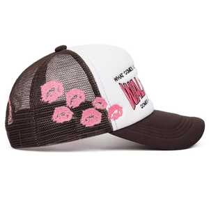 Gorra Trucker Unisex 100% Algodón Transpirable Deportiva con Estampado por Sublimación Blanca y Marrón Ajustable para Primavera/Verano, Gorra para Adultos para Actividades al Aire Libre - Product Image 2