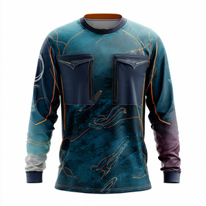 Camisa de Pesca Sublimada con Cierre y Botones para Hombre, de Alta Calidad, Chaqueta de Pesca Sublimada para Hombre - Product Image 4