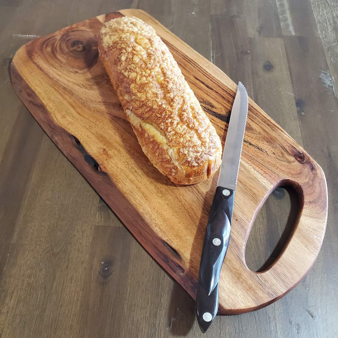 Harvest Gold Acacia Charcuterie Board - Vixen Hollow Arts Harvest Gold Acacia Charcuterie Board - Vixen Hollow Arts