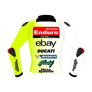 เสื้อแจ็คเก็ตหนังสำหรับแข่งรถ Franco Morbidelli MotoCP/Chaquetta ตัดเย็บตามสั่ง แผ่นยืดหยุ่น กระชับสบาย ป้องกันแรงกระแทก - Product Image 2