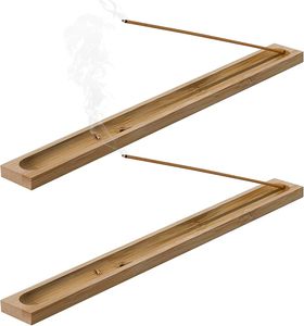 ที่วางธูปไม้สนธรรมชาติ กลิ่นหอมติดทนนาน พร้อมที่ดักขี้เถ้า - Product Image 1